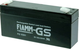 Fiamm PB-6-3 Ólomakku 6 V 3 Ah Ólom-vlies (AGM) (Sz x Ma x Mé) 134 x 66 x 33 mm 4,8 mm-es laposérint