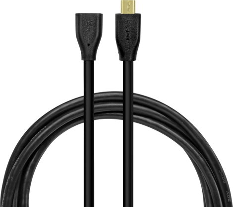 LogiLink USB kábel USB 2.0 USB mikro B dugó, USB mikro B alj 1.00 m Fekete CU0121 5. kép