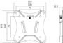 LogiLink BP0073 TV fali tartó 33,0 cm (13) - 68,6 cm (27) Merev 6. bélyegkép