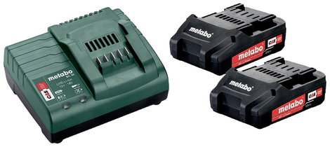 Metabo Basic-Set 2 x 2.0 Ah 685161000 Szerszám akku 18 V 2.0 Ah Lítiumion