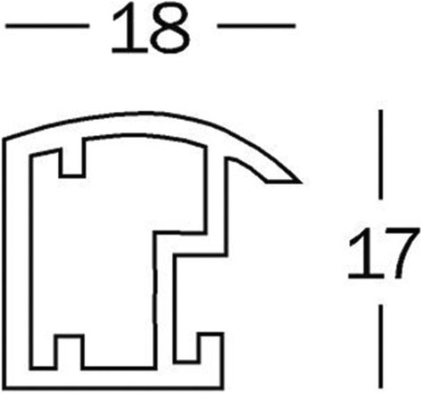 walther+ design KP130G Cserélhető képkeret Papírformátum: DIN A4 Arany 3. kép
