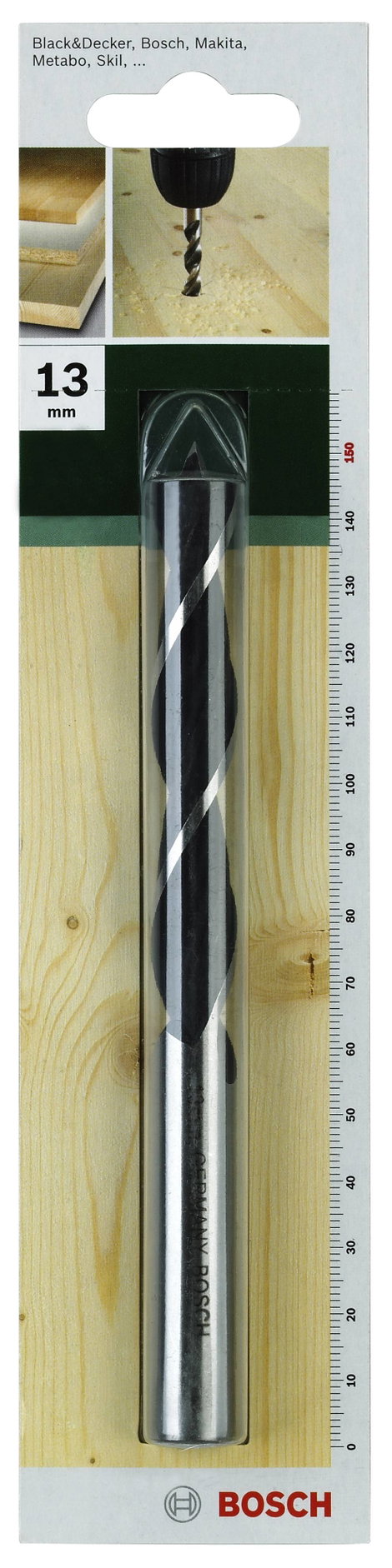Bosch Accessories 2609255205 Fa spirál fúró 8 mm Teljes hossz 115 mm Hengeres befogószár 1 db 2. kép