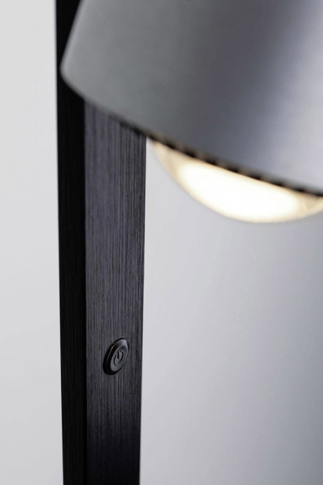 LED-es állólámpa 17 W, alumínium (csiszolt)/fekete, Paulmann Aldan 79717 5. kép