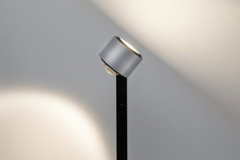 LED-es állólámpa 17 W, alumínium (csiszolt)/fekete, Paulmann Aldan 79717 6. kép