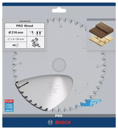 Bosch Accessories Optiline 2608640432 Keményfém körfűrészlap 216 x 30 x 2 mm Fogak száma (collonként 2. kép