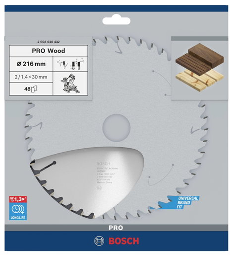 Bosch Accessories Optiline 2608640432 Keményfém körfűrészlap 216 x 30 x 2 mm Fogak száma (collonként 3. kép