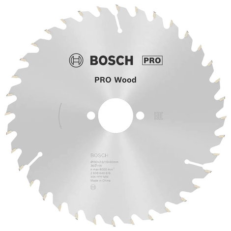 Bosch Accessories Optiline 2608640616 Keményfém körfűrészlap 190 x 30 x 2.6 mm Fogak száma (collonké