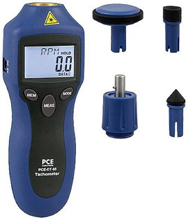 PCE Instruments PCE-DT 65 Fordulatszámmérő 2 - 20000 fordulat/perc 2 - 99999 fordulat/perc