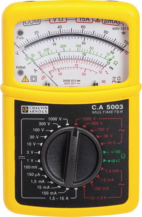 Chauvin Arnoux C.A 5003 Kézi multiméter analóg CAT III 600 V