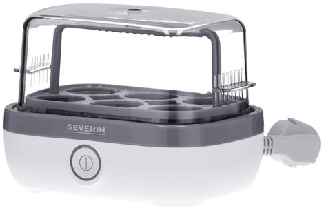 Severin EK 3164 Tojásfőző Mérőpohárral, Tojáskiszúróval, BPA mentes Fehér, Szürke 5. kép