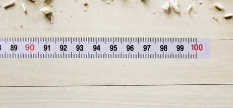 WF1 Mérőszalag Öntapadó 100 cm acél nyersanyag 5. kép