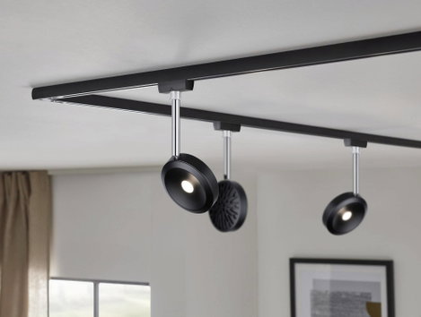 Paulmann Discus Nagyfeszültségű sínrendszer lámpa URail Fixen beépített LED-es 5 W LED Fekete (matt) 3. kép