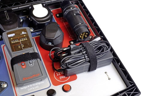 Professzionális rádió pótkocsi teszt eset 12 + 24 volt 12 V, 24 V SecoRüt Wireless ControlCase 40410 11. kép