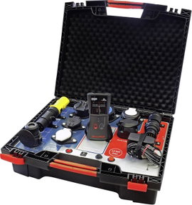 Professzionális rádió pótkocsi teszt eset 12 + 24 volt 12 V, 24 V SecoRüt Wireless ControlCase 40410