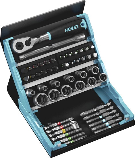 Hazet SmartCase 2200SC-2 Bit készlet 50 részes Belső hatlap, Egyeneshornyú, Kereszthornyú Phillips,