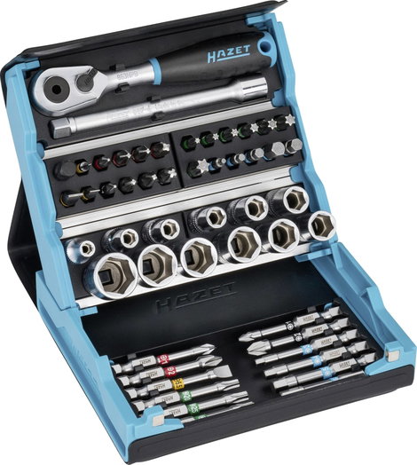 Hazet SmartCase 2200SC-2 Bit készlet 50 részes Belső hatlap, Egyeneshornyú, Kereszthornyú Phillips, 9. kép