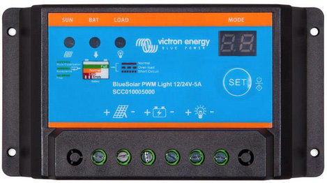 Victron Energy Napelem töltésszabályozó PWM 12 V, 24 V 5 A