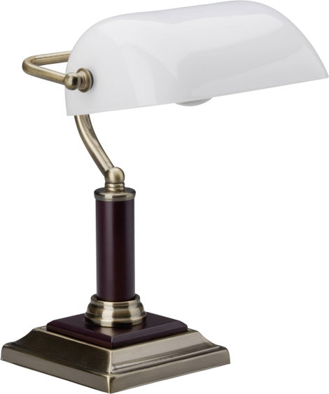 Brilliant Bankir 92679/31 Asztali lámpa Halogén E27 60 W Sárgaréz antik 2. kép