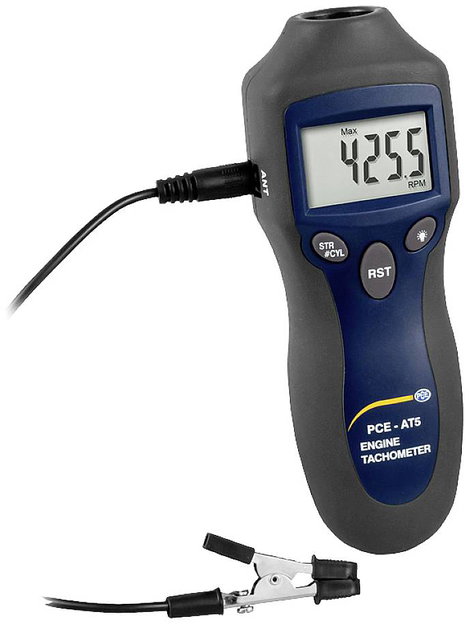 PCE Instruments PCE-AT 5 Fordulatszámmérő 100 - 20000 fordulat/perc
