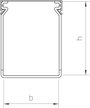 OBO Bettermann 6178203 Kábelvezető csatorna (H x Sz x Ma) 2000 x 25 x 60 mm 1 db Kőszürke 2. bélyegkép
