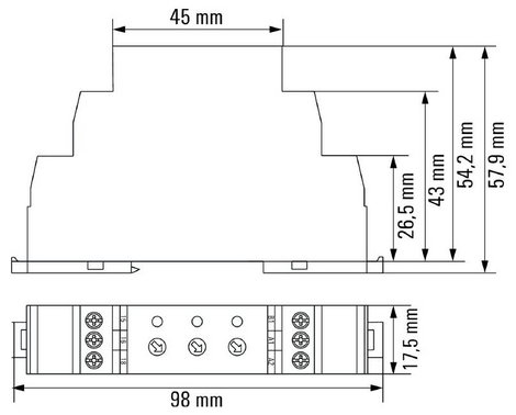 Weidmüller 2496190000 ITS 24-240VUC 1CO M7C Időrelé, előlapba építhető 1 db 3. kép