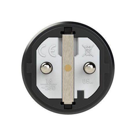 PCE 0511-sr Védőérintkezős dugó Gumi, Termoplaszt 250 V Fekete, Piros IP54 2. kép