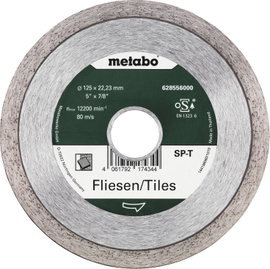 Metabo 628556000 SP-T Gyémánt bevonatú vágótárcsa Ø 125 mm Furat átmérő 22.23 mm Csempe 1 db