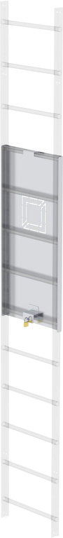 MUNK Günzburger Steigtechnik 63499 Beléptető zár, zárható, üres alumínium, 1,190 mm magasságú 1 db bélyegkép