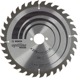 Bosch Accessories Optiline 2608838409 Körfűrészlap 216 x 30 x 1.6 mm Fogak száma (collonként): 34 1 