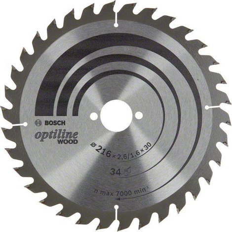 Bosch Accessories Optiline 2608838409 Körfűrészlap 216 x 30 x 1.6 mm Fogak száma (collonként): 34 1