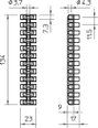 OBO Bettermann 2056372 Sorkapocs hajlékony: - merev: 10-10 mm² Pólusszám: 12 1 db Fehér 2. bélyegkép