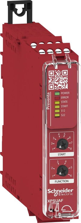 Biztonsági relé 24 V, 3 záró, LED, Schneider Electric 135034 XPSUAF13AP