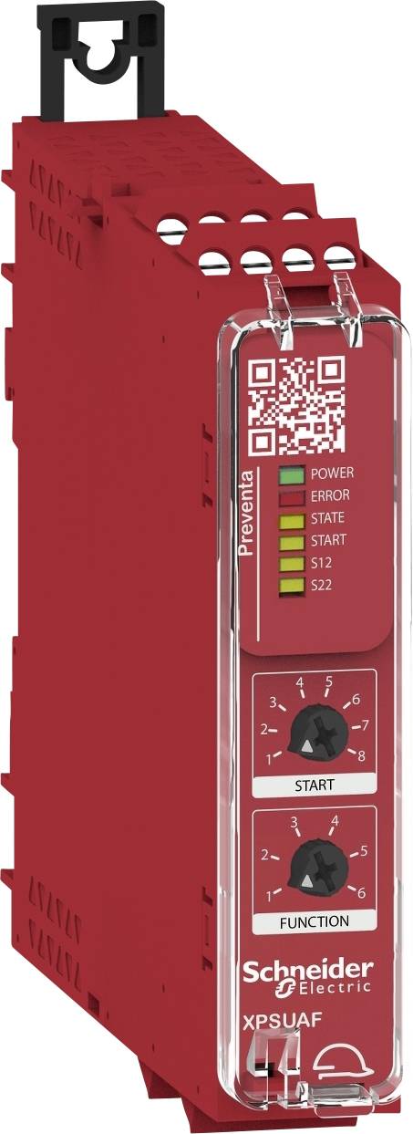 Biztonsági relé 24 V, 3 záró, LED, Schneider Electric 135034 XPSUAF13AP