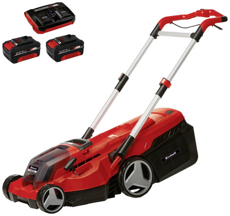 Einhell RASARRO 36/38 (2x4 Ah) Akku Fűnyíró Akkuval, Mulcsozó funkció 2 x 18 V Vágási szélesség (max