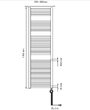 Bosch Home Comfort Heat radiator 4500 1703x600 Fürdőszobai fűtőtest 1000 W Fehér 4. bélyegkép