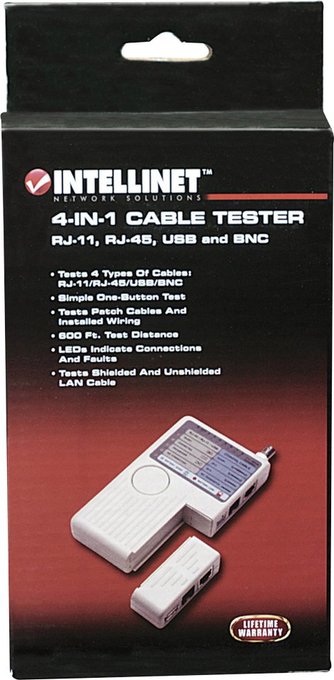 Koax kábel teszter, UTP, LAN hálózati kábel teszter, USB, RJ11/RJ45, BNC csatlakozókhoz, kábelekhez  3. kép