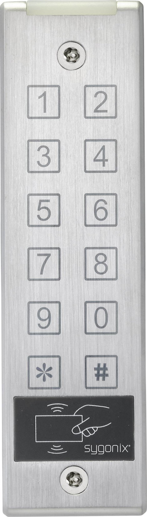 Sygonix SY-4777290 Kódzár RFID-vel Falra szerelhető 12 V/DC, 24 V/DC IP65 Érintőkijelzővel 2. kép