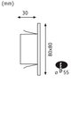 LED-es beépíthető fali lámpa 1,1 W 230 V, fehér (matt), Paulmann 93093 Wand EBL Edge 3. bélyegkép