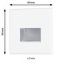LED-es beépíthető fali lámpa 1,1 W 230 V, fehér (matt), Paulmann 93093 Wand EBL Edge 4. bélyegkép