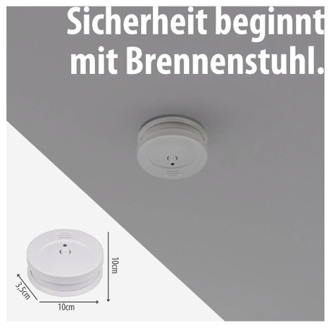 Brennenstuhl Füstjelző 3 részes készlet Elemekről üzemeltetett 14. kép