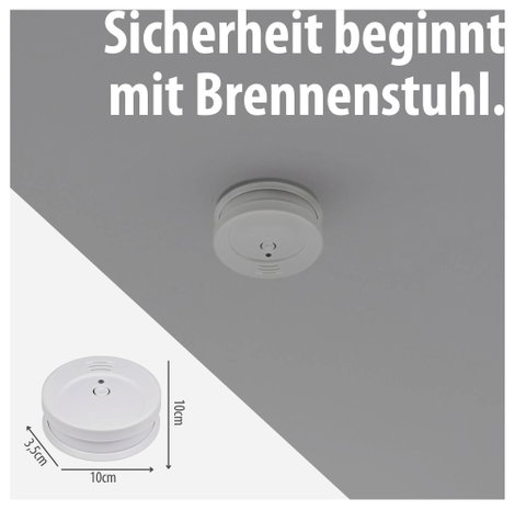Brennenstuhl Füstjelző 3 részes készlet Elemekről üzemeltetett 7. kép
