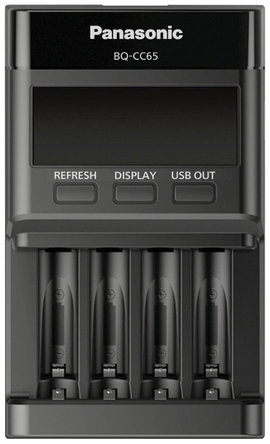 Panasonic BQ-CC65E Hengeres akku töltő NiMH Mikro (AAA), Ceruza (AA)