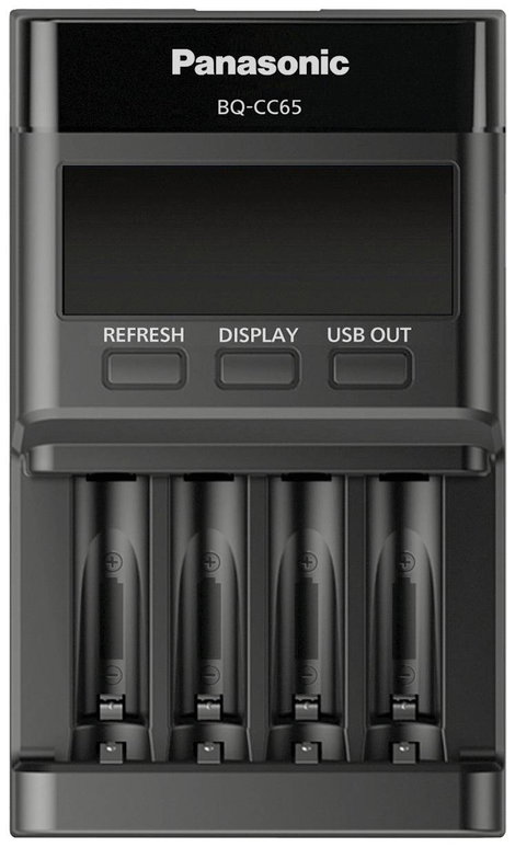 Panasonic BQ-CC65E Hengeres akku töltő NiMH Mikro (AAA), Ceruza (AA)