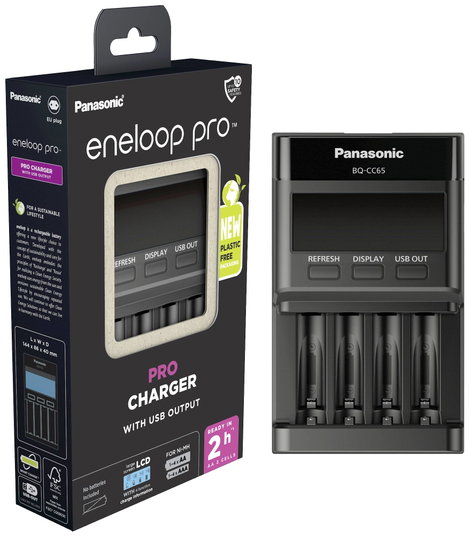 Panasonic BQ-CC65E Hengeres akku töltő NiMH Mikro (AAA), Ceruza (AA) 3. kép