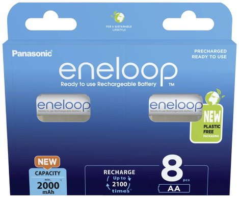 eneloop eneloop HR06 Ceruzaakku NiMH 2000 mAh 1.2 V 8 db