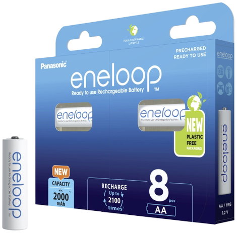 eneloop eneloop HR06 Ceruzaakku NiMH 2000 mAh 1.2 V 8 db 5. kép