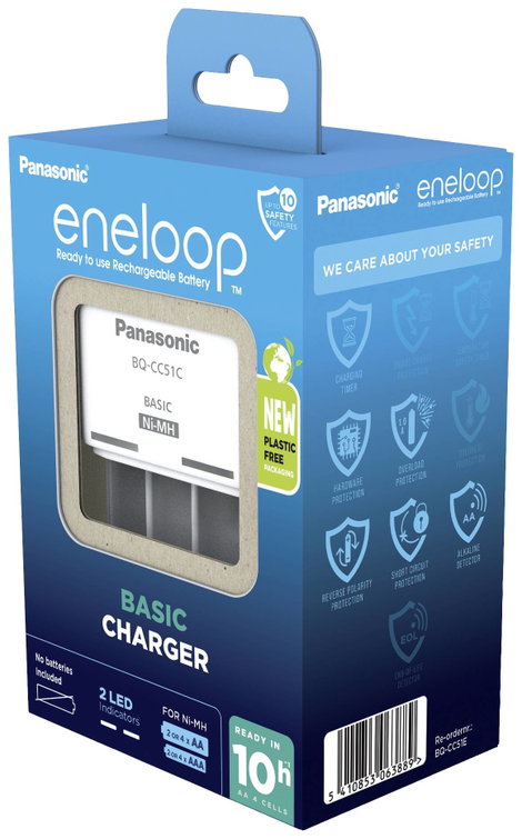 Panasonic Basic BQ-CC51 Dugasztöltő NiMH Mikro (AAA), Ceruza (AA) 5. kép