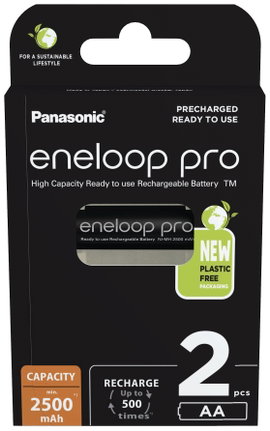 eneloop eneloop pro HR06 Ceruzaakku NiMH 2500 mAh 1.2 V 2 db