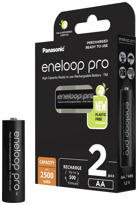 eneloop eneloop pro HR06 Ceruzaakku NiMH 2500 mAh 1.2 V 2 db 5. kép