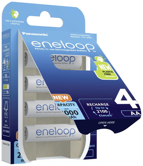 eneloop eneloop HR06 Ceruzaakku NiMH 2000 mAh 1.2 V 4 db 4. kép